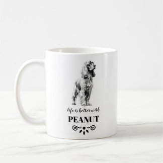 Cocker Spaniel Life is beter met Custom Dog Name Koffiemok