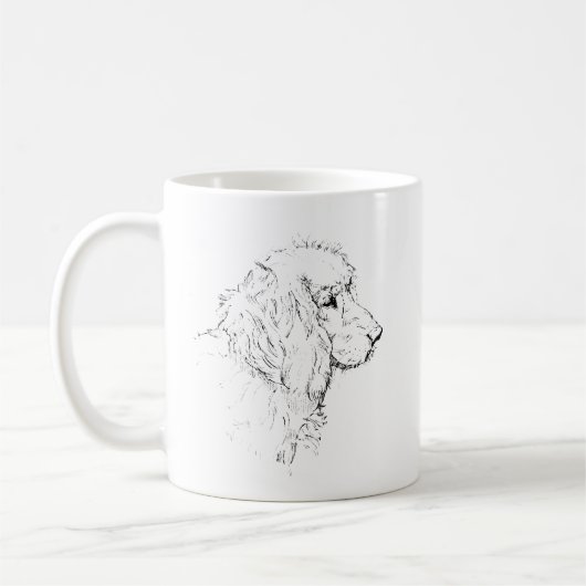 Cocker Spaniel – Lijntekening Hond Koffiemok (Links)