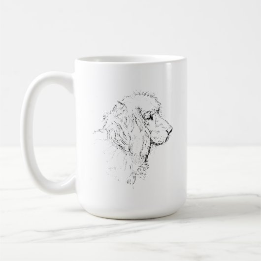 Cocker Spaniel – Lijntekening Hond Koffiemok (Links)
