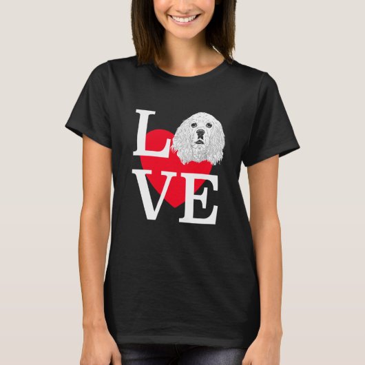 Cocker Spaniel Love Cute hart Cocker Spaniel T-shirt (Voorkant)