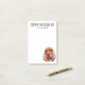 Cocker Spaniel Lover Post-it® Notes (Op bureau)