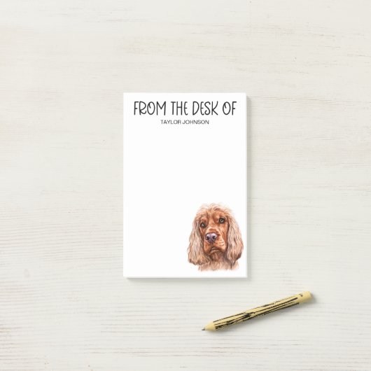 Cocker Spaniel Lover Post-it® Notes (Op bureau)
