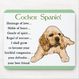Cocker Spaniel Lovers Gifts Muismat