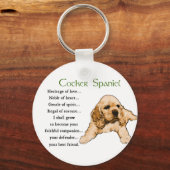 Cocker Spaniel Lovers Gifts Sleutelhanger (Voorkant)