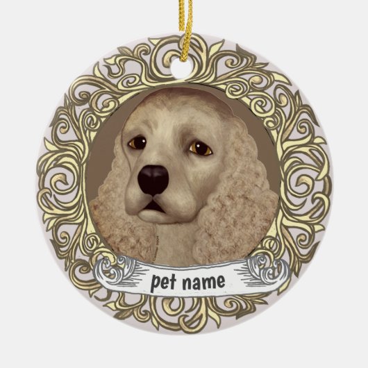 Cocker Spaniel Loving Memory ornament (Voorkant)
