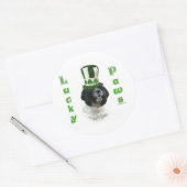 Cocker Spaniel Lucky Paws Ronde Sticker (Envelop)