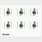 Cocker Spaniel Lucky Paws Ronde Sticker (Vel)