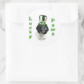 Cocker Spaniel Lucky Paws Ronde Sticker (Tas)