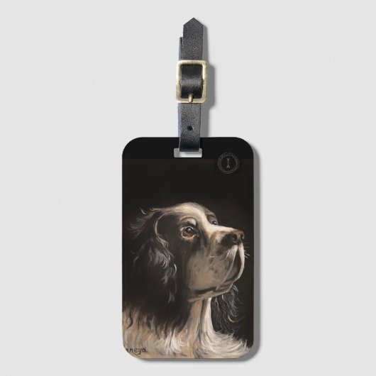 cocker spaniel luggage tag bagagelabel (Voorkant (verticaal))