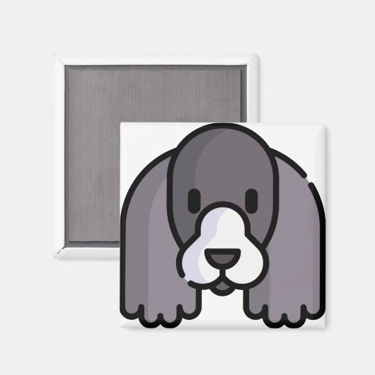 Cocker Spaniel Magneet (Voorkant / Achterkant)