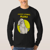 Cocker Spaniel Mama Buff Cocker Spaniel Dog Mother T-shirt (Voorkant)