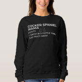 Cocker Spaniel Mama Definition Funny Cocker Spanie Trui (Voorkant)