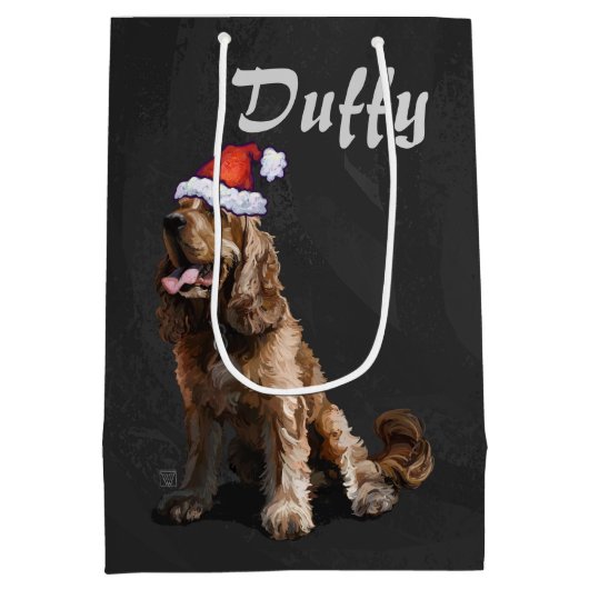 Cocker Spaniel Medium Cadeauzakje (Achterkant)