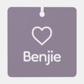 Cocker Spaniel Memorial Aangepaste hondennaam Rain Metalen Ornament (Achterkant)