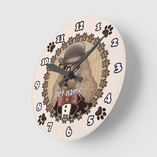 Cocker Spaniel met bril Klok (Hoek)