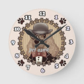 Cocker Spaniel met bril Klok (Voorkant)