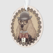 Cocker Spaniel met bril Ornament (voorkant)