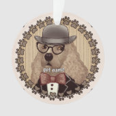 Cocker Spaniel met een bril Ornament (voorkant)