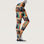Cocker Spaniel Met Hartrozen Valentijnsdag  Leggings (Rechts)