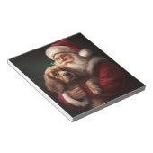 Cocker Spaniel met Kerstman Feestelijke Kerstmis Notitieblok (Schuin)
