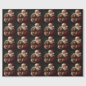 Cocker Spaniel met Kerstman Festive Kerstmis Cadeaupapier (Vlak)