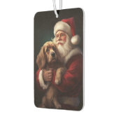 Cocker Spaniel met Kerstman Festive Kerstmis Luchtverfrisser (Links)