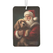Cocker Spaniel met Kerstman Festive Kerstmis Luchtverfrisser (Achterkant)