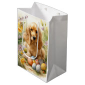 Cocker Spaniel met Paaseieren Vakantie Medium Cadeauzakje (Voorkant Gekanteld)