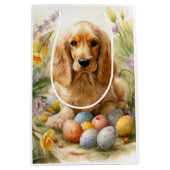 Cocker Spaniel met Paaseieren Vakantie Medium Cadeauzakje (Voorkant)