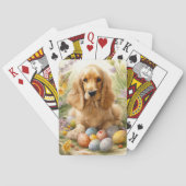 Cocker Spaniel met Paaseieren Vakantie Pokerkaarten (Achterkant)