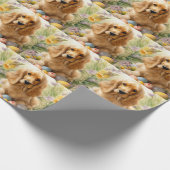 Cocker Spaniel met Pasen Eieren Vakantie Cadeaupapier (Hoek)