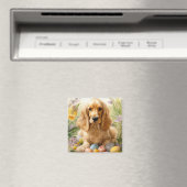 Cocker Spaniel met Pasen Eieren Vakantie  Magneet (Insitu (Vaatwasser))