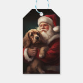 Cocker Spaniel Met Sinterklaas Feestelijke Kerstmi Cadeaulabel (Achterkant)