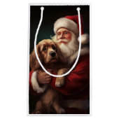 Cocker Spaniel Met Sinterklaas Feestelijke Kerstmi Klein Cadeauzakje (Voorkant)