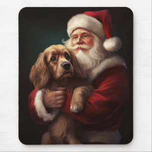 Cocker Spaniel met Sinterklaas Festive Kerstmis Muismat