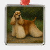 Cocker Spaniel Metalen Ornament (Voorkant)