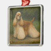 Cocker Spaniel Metalen Ornament (Links)
