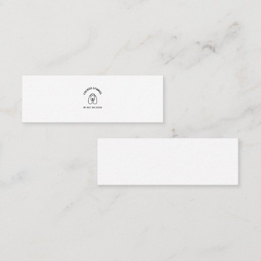 Cocker Spaniel mijn beste hondenras Mini Visitekaartje (Voorkant / Achterkant)