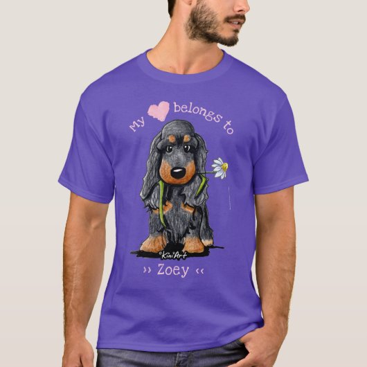 Cocker Spaniel Mijn hart behoort tot T-shirt (Voorkant)