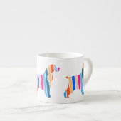 Cocker Spaniel moderne silhoeutte Espresso Kop (Voorkant rechts)