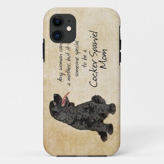 Cocker Spaniel Moeder iPhone 6 Hoesje (Achterkant)