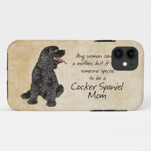 Cocker Spaniel Moeder iPhone 6 Hoesje (Achterkant (horizontaal))
