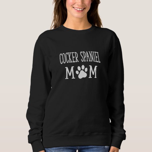 Cocker Spaniel Moeder Spaniel Eigenaar Hond   Hond Trui (Voorkant)