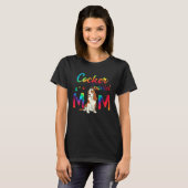 Cocker Spaniel Moeder Tie Dye Hond Moeder Moederda T-shirt (Voorkant volledig)