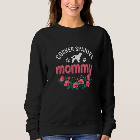 Cocker Spaniel Moeder Vrouwen Cute Hond Kerstmis M Trui (Voorkant)