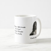 Cocker Spaniel-Mok - met twee afbeeldingen en een  Koffiemok (Voorkant rechts)