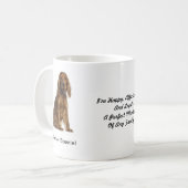 Cocker Spaniel-Mok - met twee afbeeldingen en een  Koffiemok (Voorkant links)