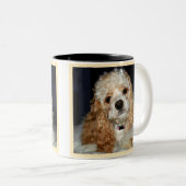 Cocker Spaniel-Mok Tweekleurige Koffiemok (Voorkant rechts)