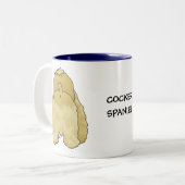 Cocker Spaniel-Mok Tweekleurige Koffiemok (Voorkant links)
