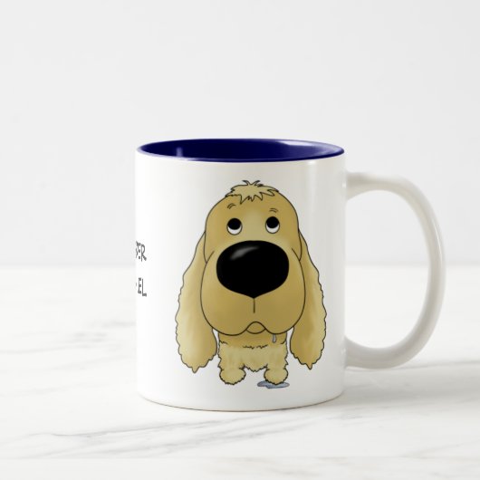 Cocker Spaniel-Mok Tweekleurige Koffiemok (Rechts)